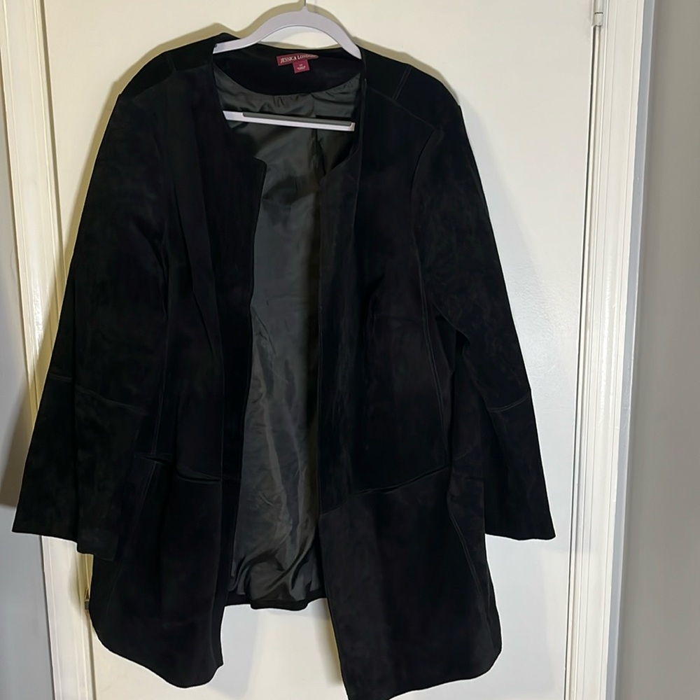 Jessica London Elegant Black Blazer Size 24